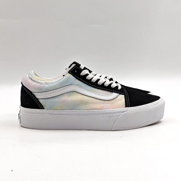 VANS Unisex Old Skool Pastel Clouds Stacked Black Sneakers size M7.5 W9 - Picture 10 of 11